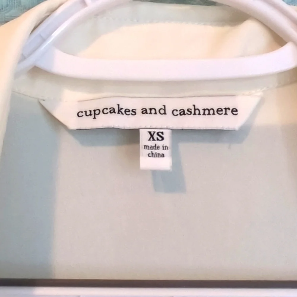 EUC XS Ivory Cupcakes & Cashmere Maxi shirt dress - Picture 3 of 8